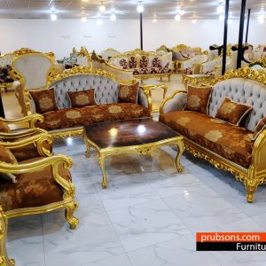 This extraordinary piece of furniture transports you to the grandeur and elegance of the iconic palace with its regal design, intricate detailing, and luxurious materials.